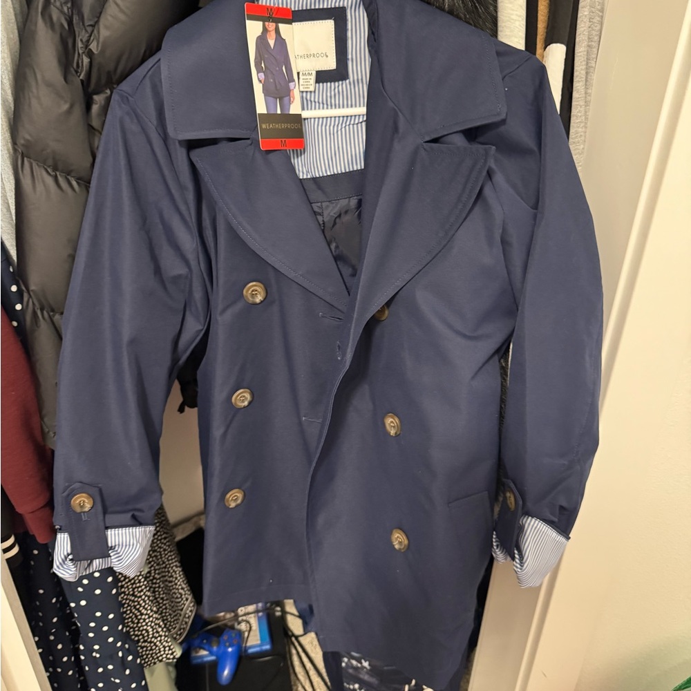 Weatherproof Blue Trench Coat